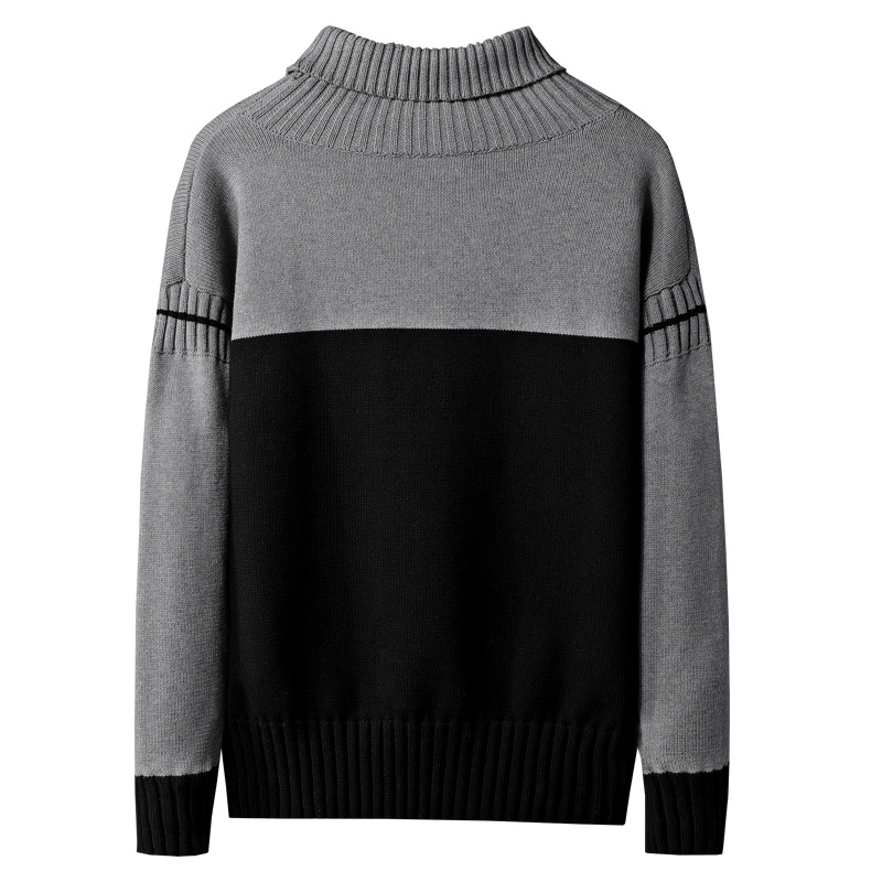 Men's long-sleeved round neck sweater