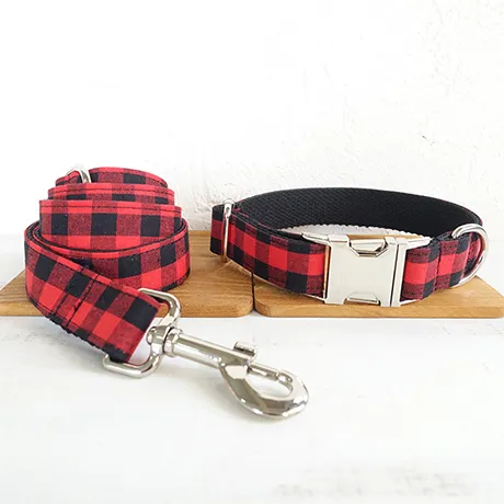 Colored pattern traction rope - Dog Collar Leash Set