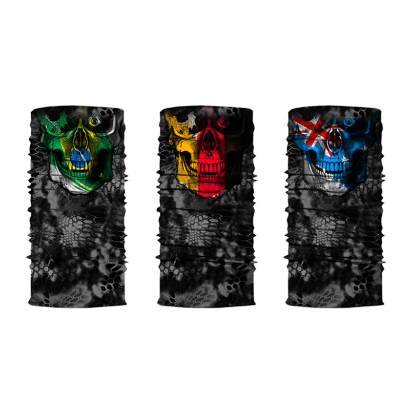 3D skull digital printing magic towel
