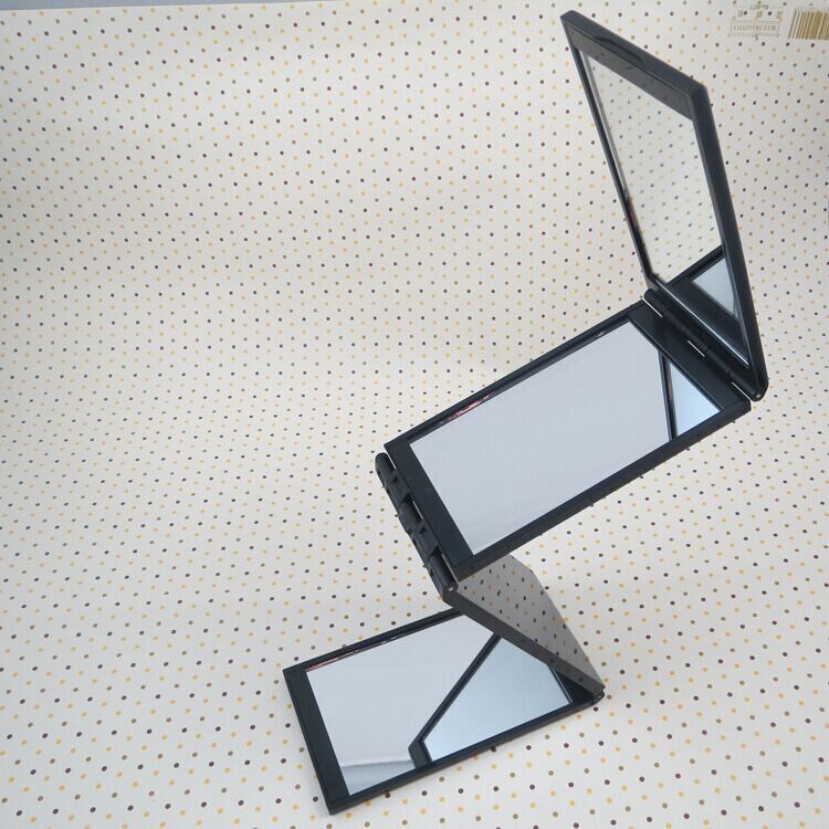 Hair Coloring Makeup Mirrors 360 No Blind Spot Foldable Mirrors Black - Shop at LoveMi