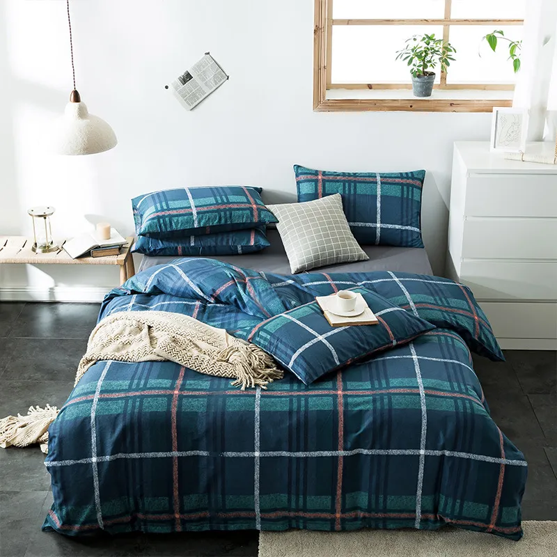 Check cotton bedding - 6 Style