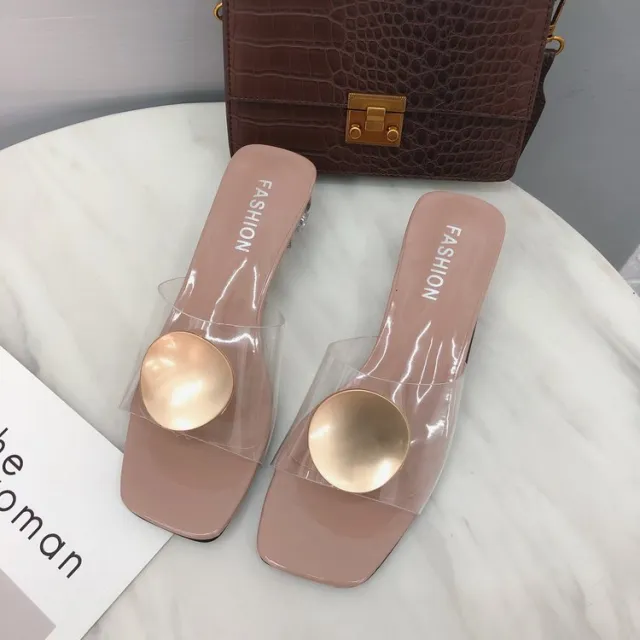 Outer wear female sandals with thick heels Pink - Shop at LoveMi