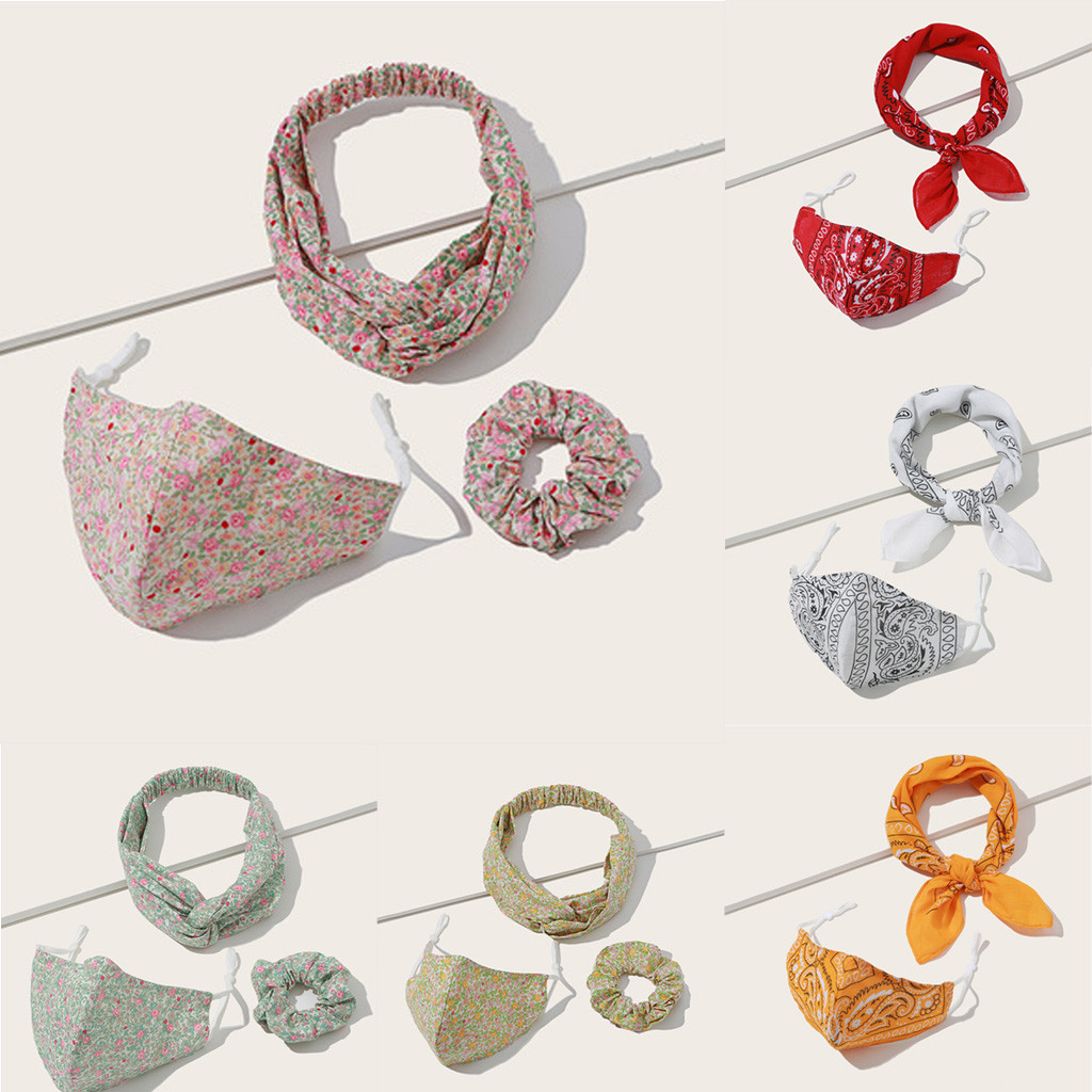 Summer hairband headband headband mask set