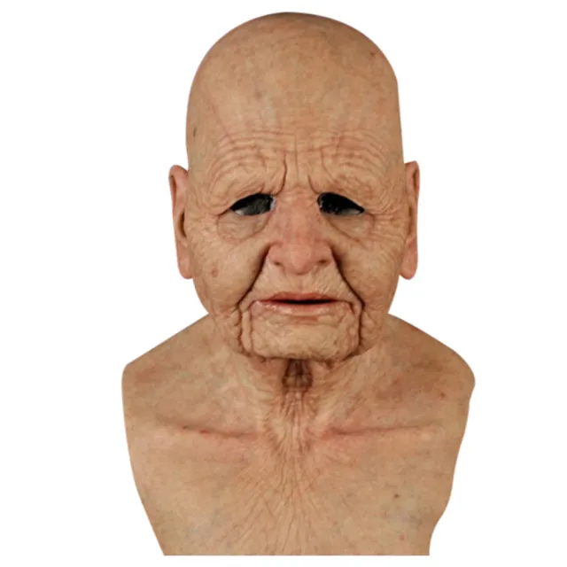 Latex headgear for the elderly Old Man - Shop at LoveMi