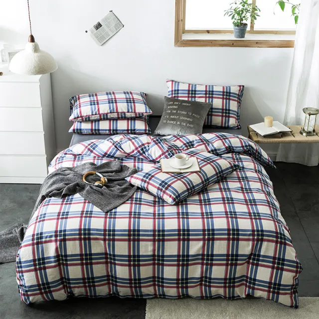Check cotton bedding 3 Style - Shop at LoveMi