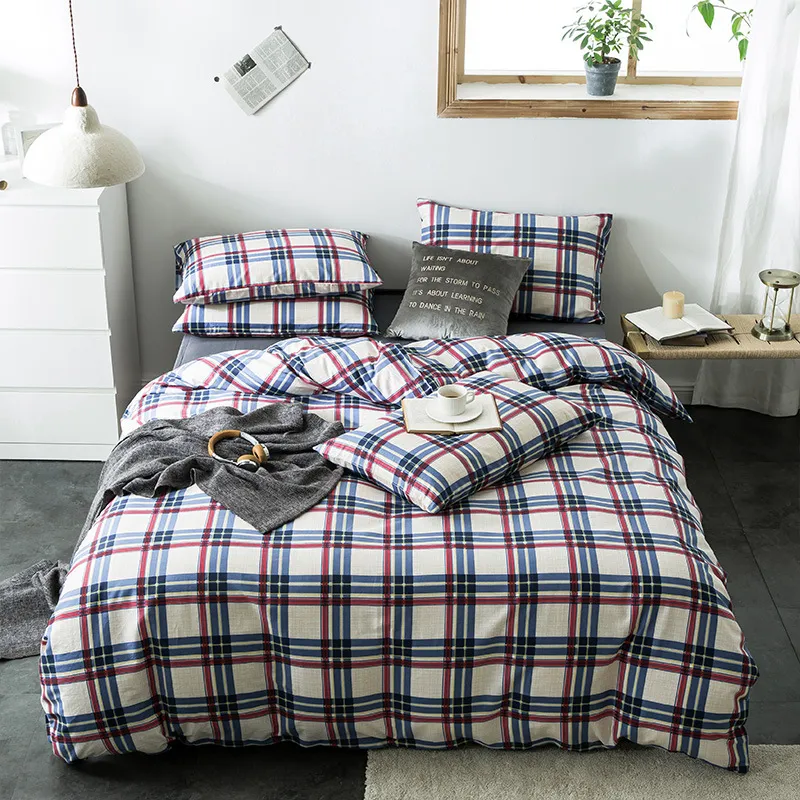 Check cotton bedding - 3 Style
