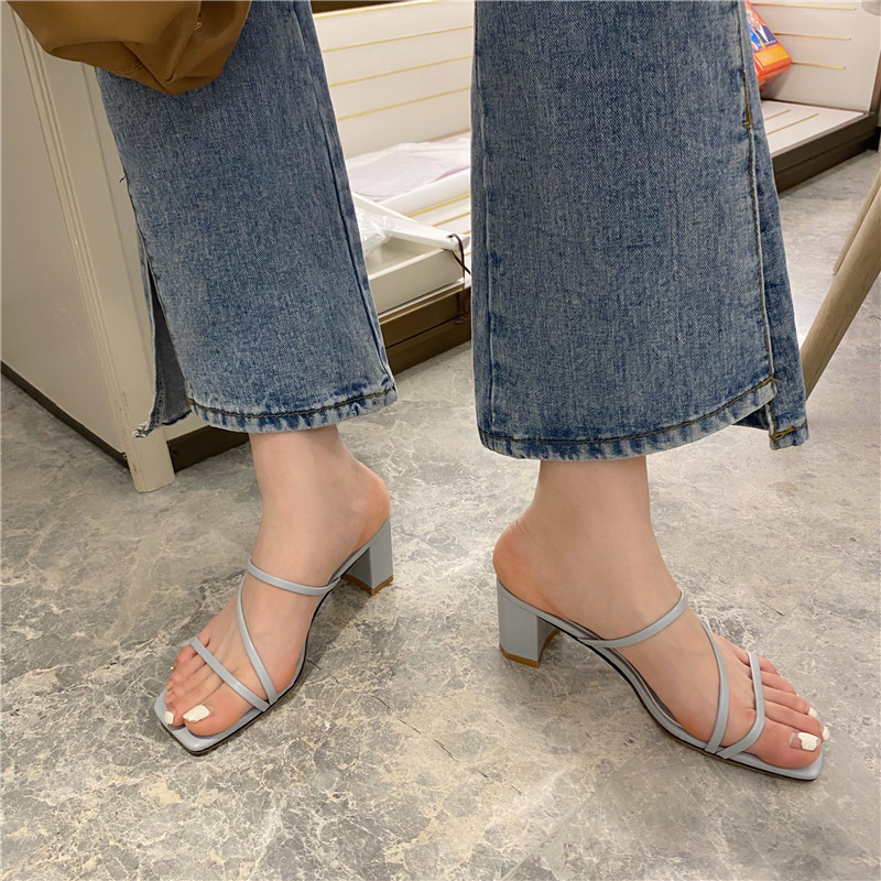 All-match thin strap sandals Korean