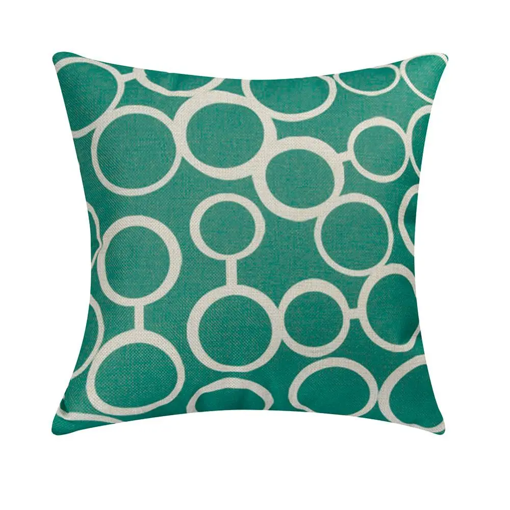 Geometric pattern linen pillowcase - 3 Style