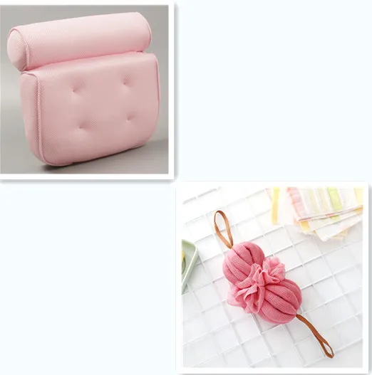 SPA bathtub pillow pillow bubble bath headrest Pink Set C - Shop at LoveMi
