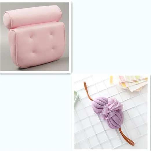 SPA bathtub pillow pillow bubble bath headrest Pink Set D - Shop at LoveMi