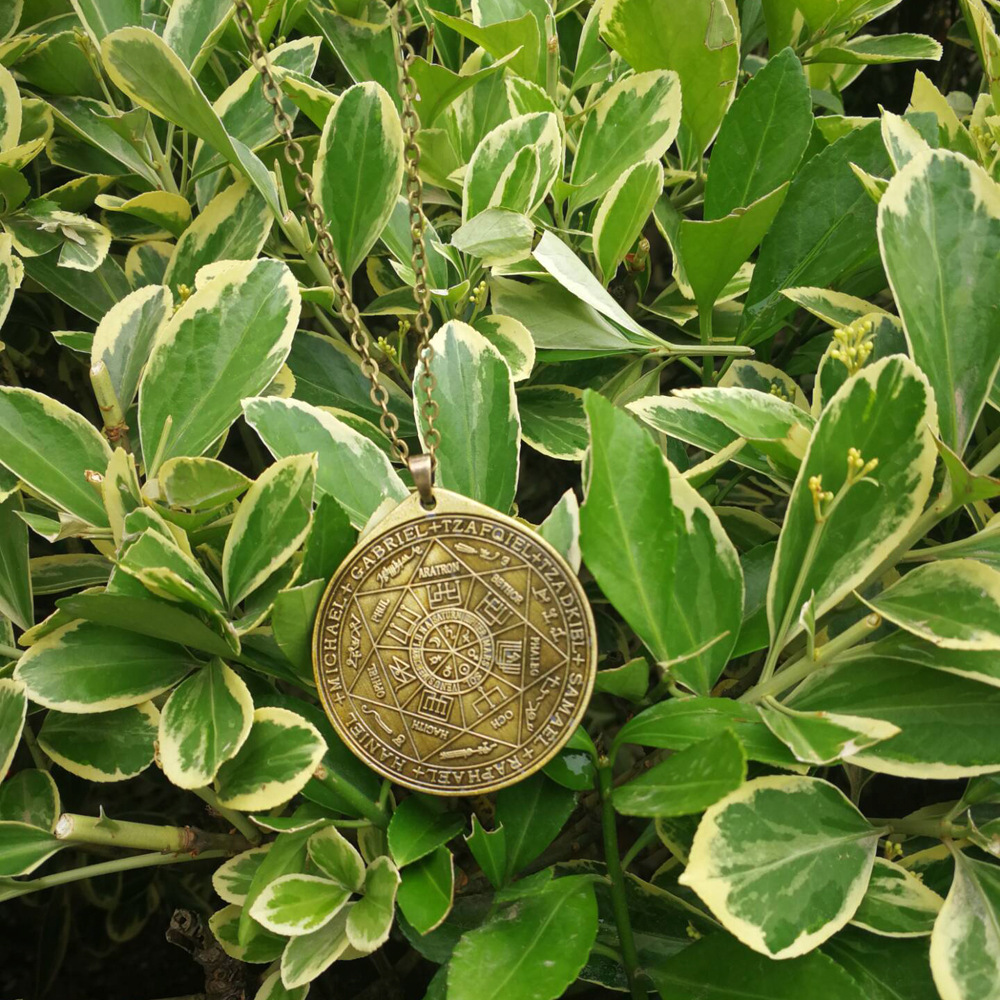 Archangel Solomon Kabbalah Pendant Necklace Gold - Shop at LoveMi