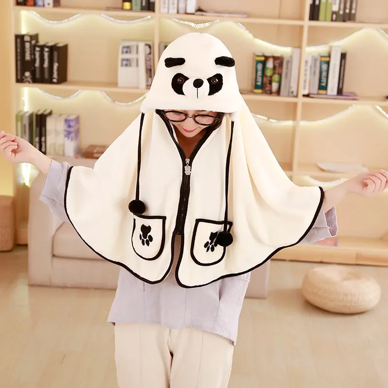 Panda Cloak Blanket Cute Air Conditioning