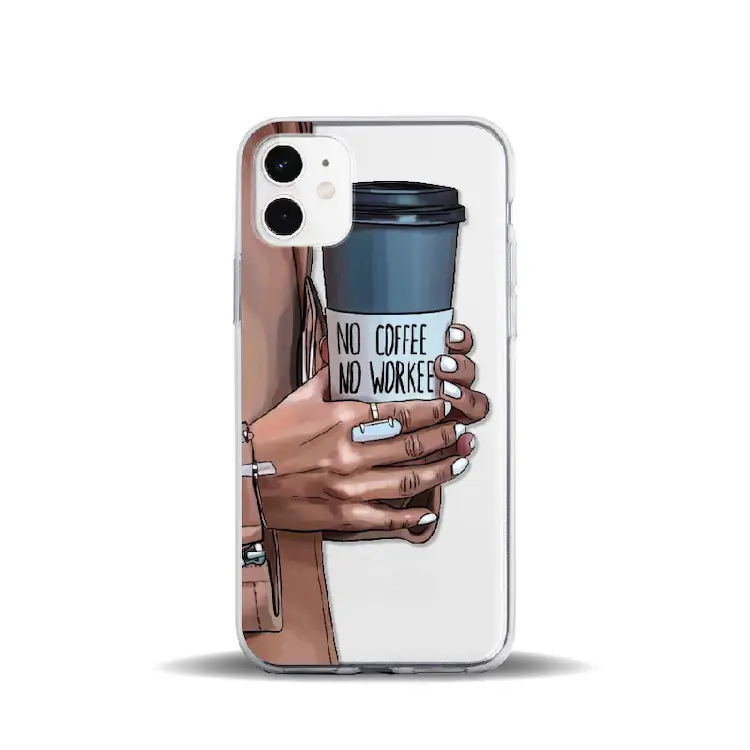 Transparent soft shell phone case