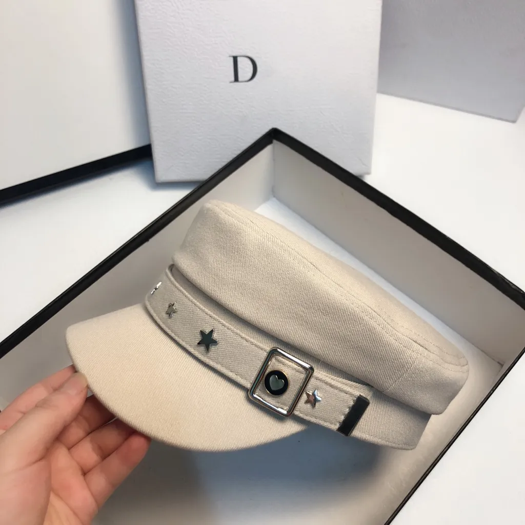 British style sailor hat newsboy hat - Beige