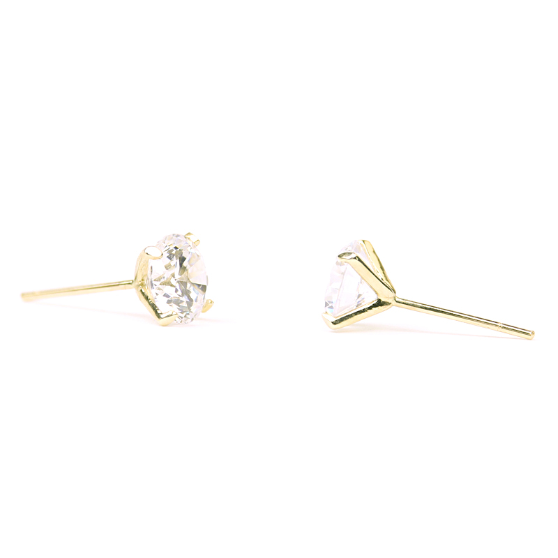 Pure Gold Diamond Stud Earrings