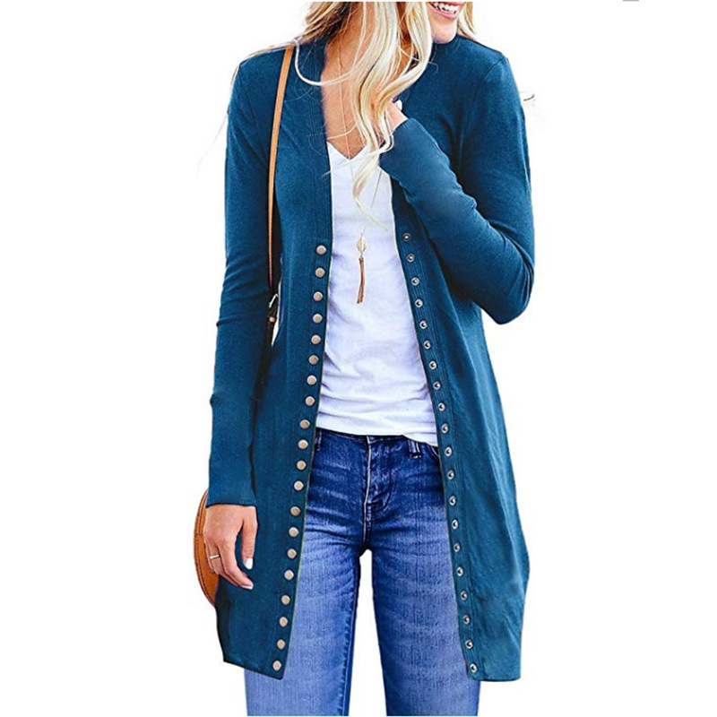 Knitted Long Sleeve Sweater Cardigan