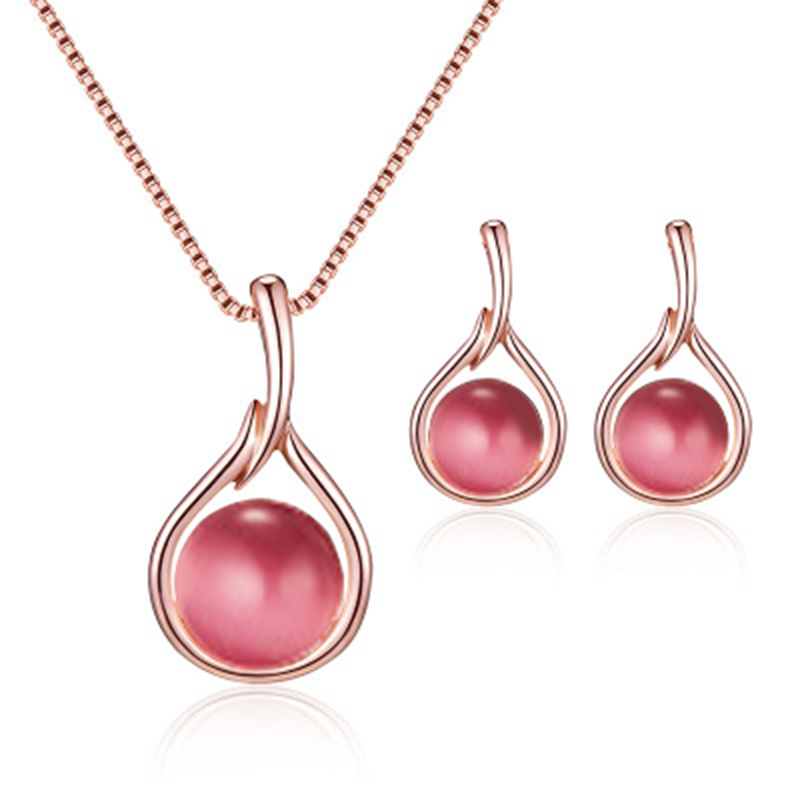 Vintage pearl drop two-piece necklace