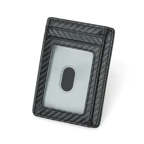 Wallets Black Business Card Holder for Men Simple Purse