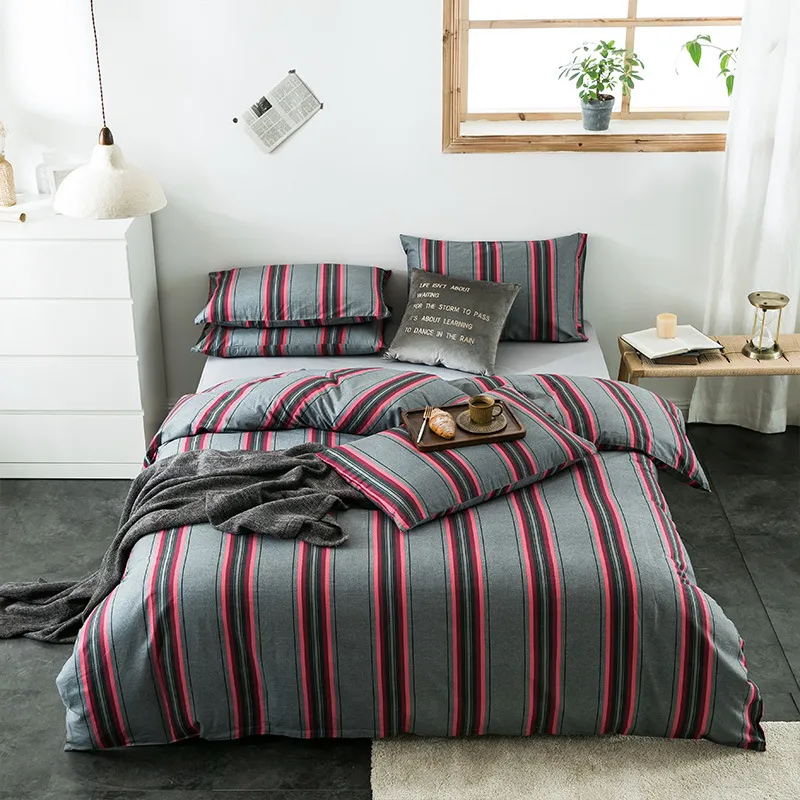 Check cotton bedding - 4 Style