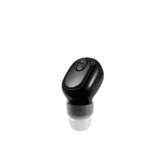 Battery life true wireless bluetooth single ear mini headset - Black - View 1