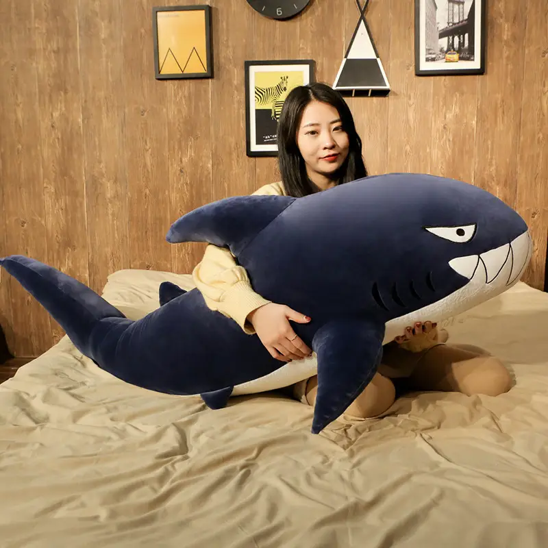 Large Shark Soft Stuffed Plush Pillow Toy