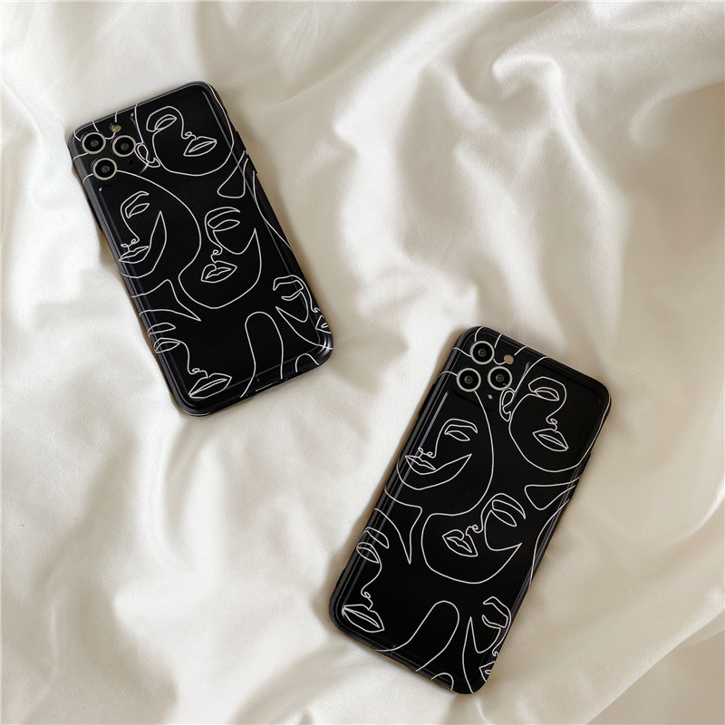 Lineart portrait phone case