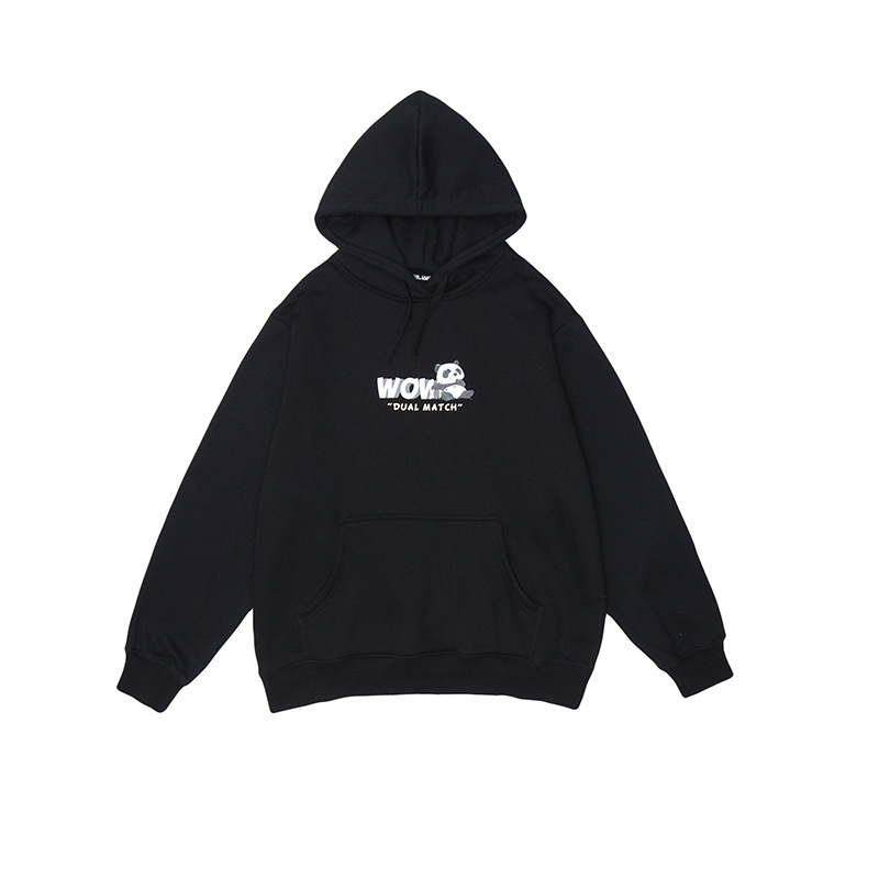 Cartoon print hoodie