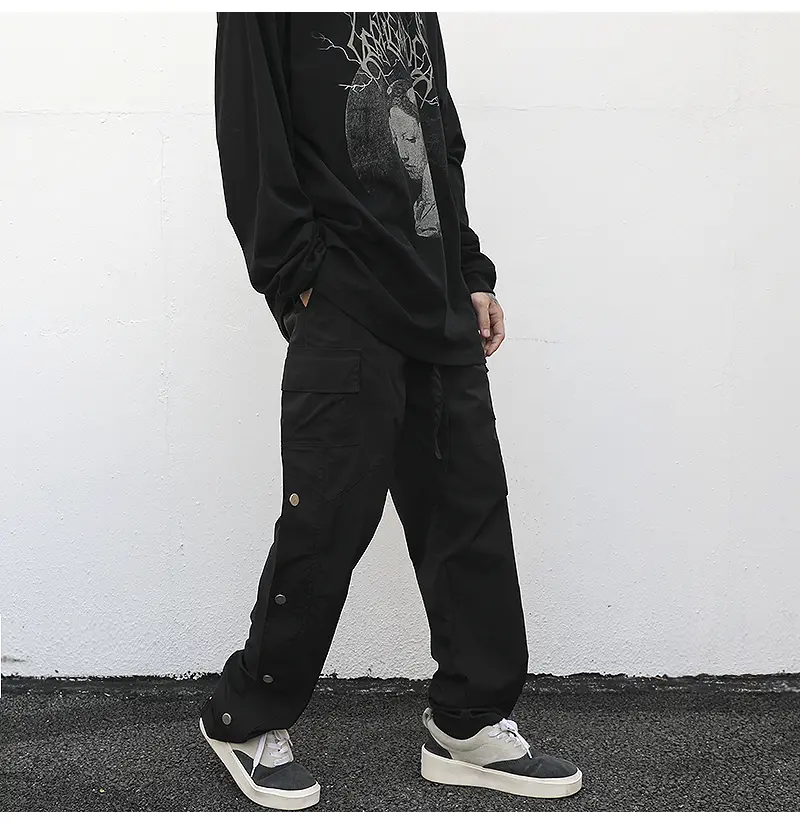 Ankle Snap Cargo Pants