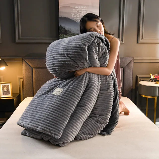 Magic flannel double duvet cover Grey - Shop at LoveMi