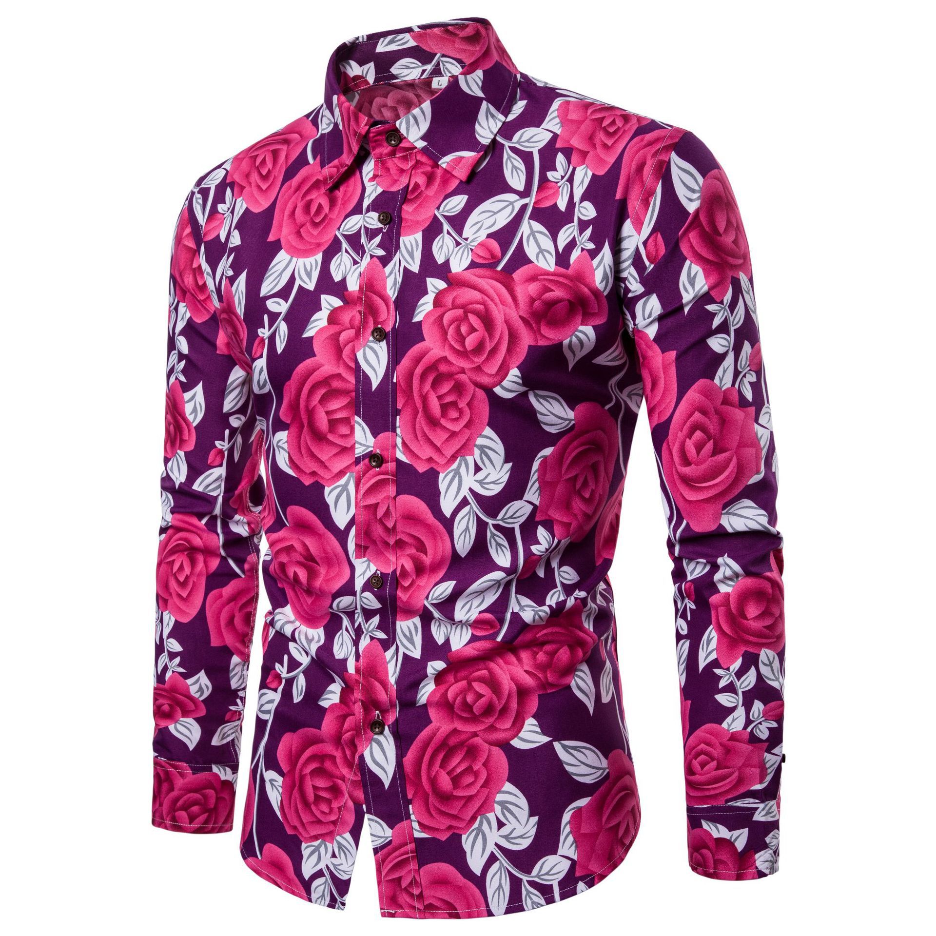 Rose print shirt