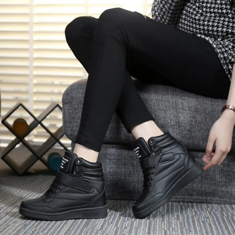 Inner increase high-top sneakers - Black