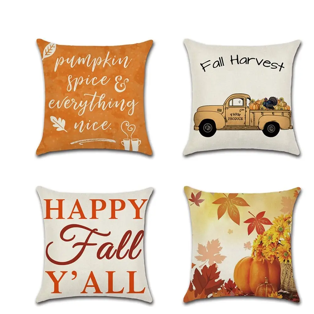 Thanksgiving Theme Pillowcase Cushion Cover