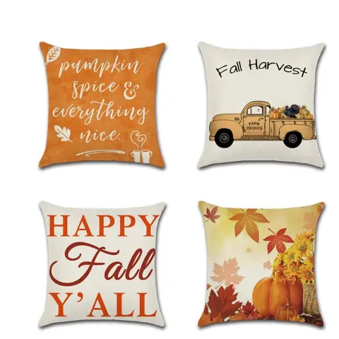 Thanksgiving Theme Pillowcase Cushion Cover
