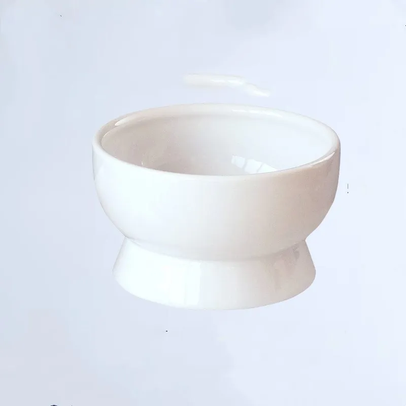 Defective ceramic dog bowl, cat bowl, neck guard, spill-proof cat food bowl