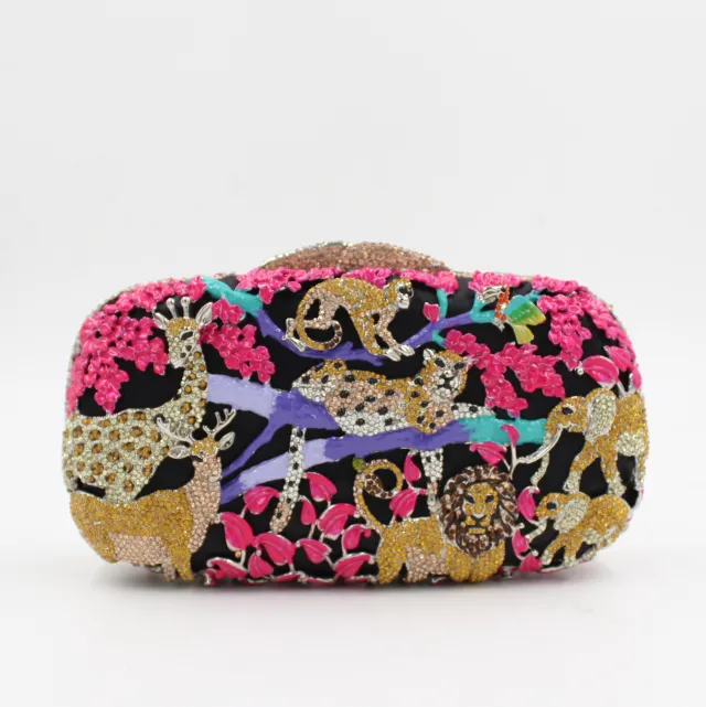 Oil drop diamond clutch Rose - Shop at LoveMi