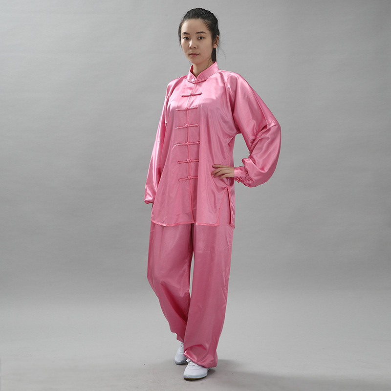Elastic Korean silk taiji suit