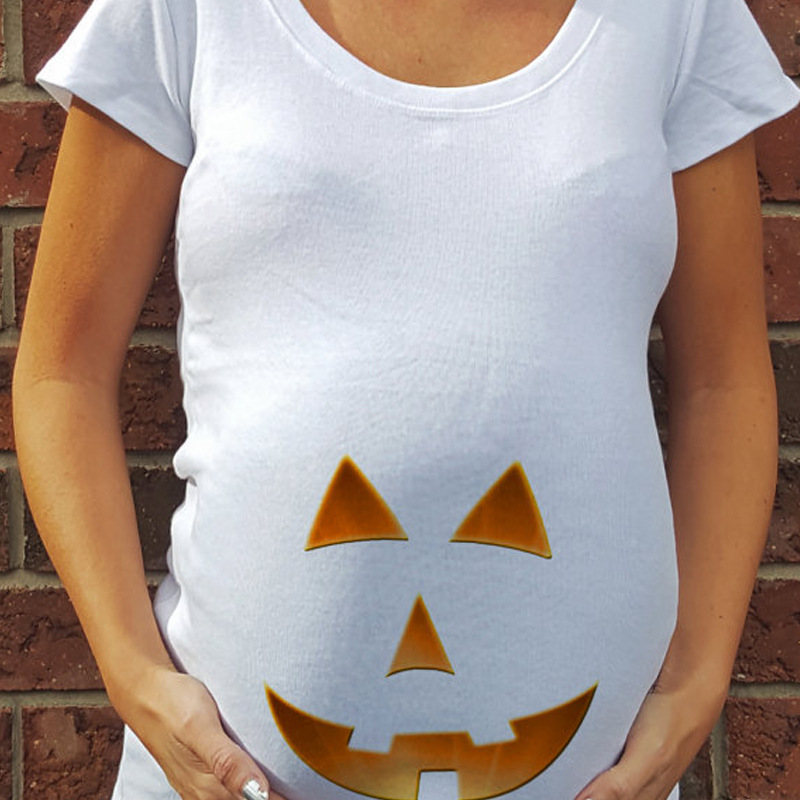 Smiley Funny Print Maternity Dress