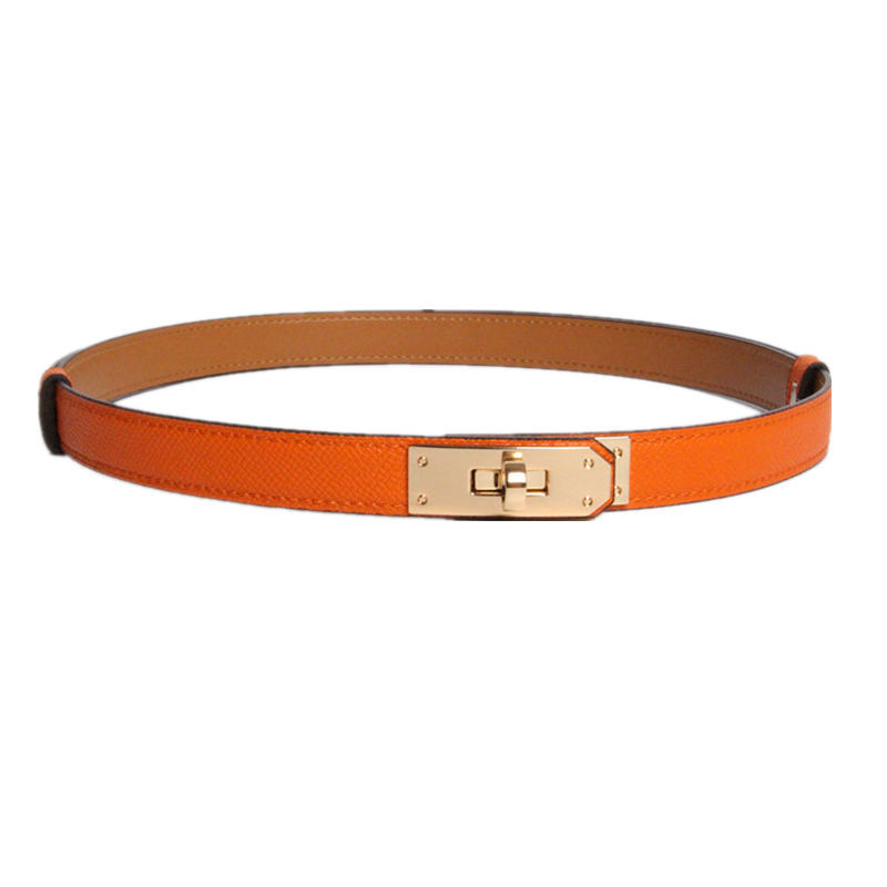 Orange gold buckle