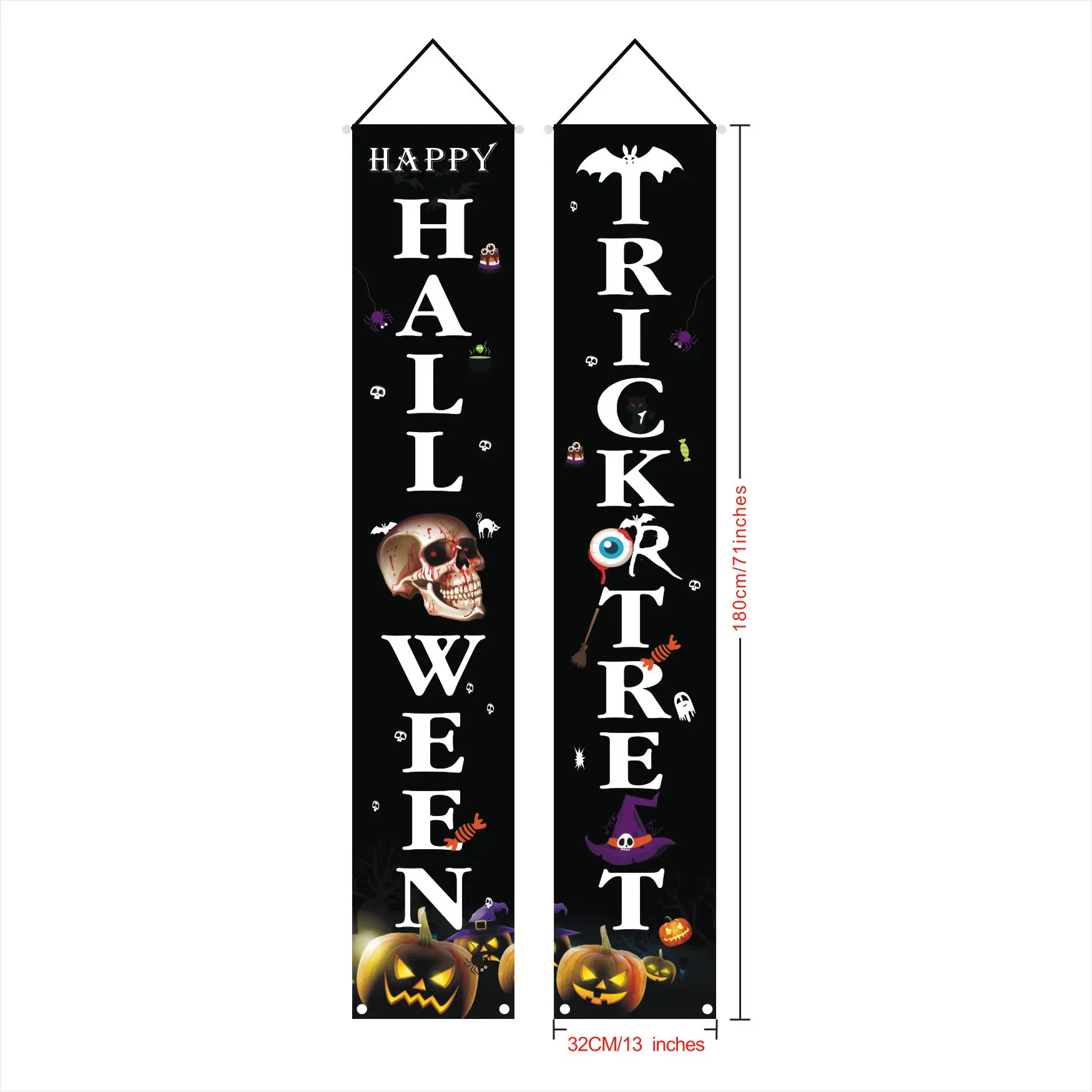 Halloween Door Curtain Couplet Banner