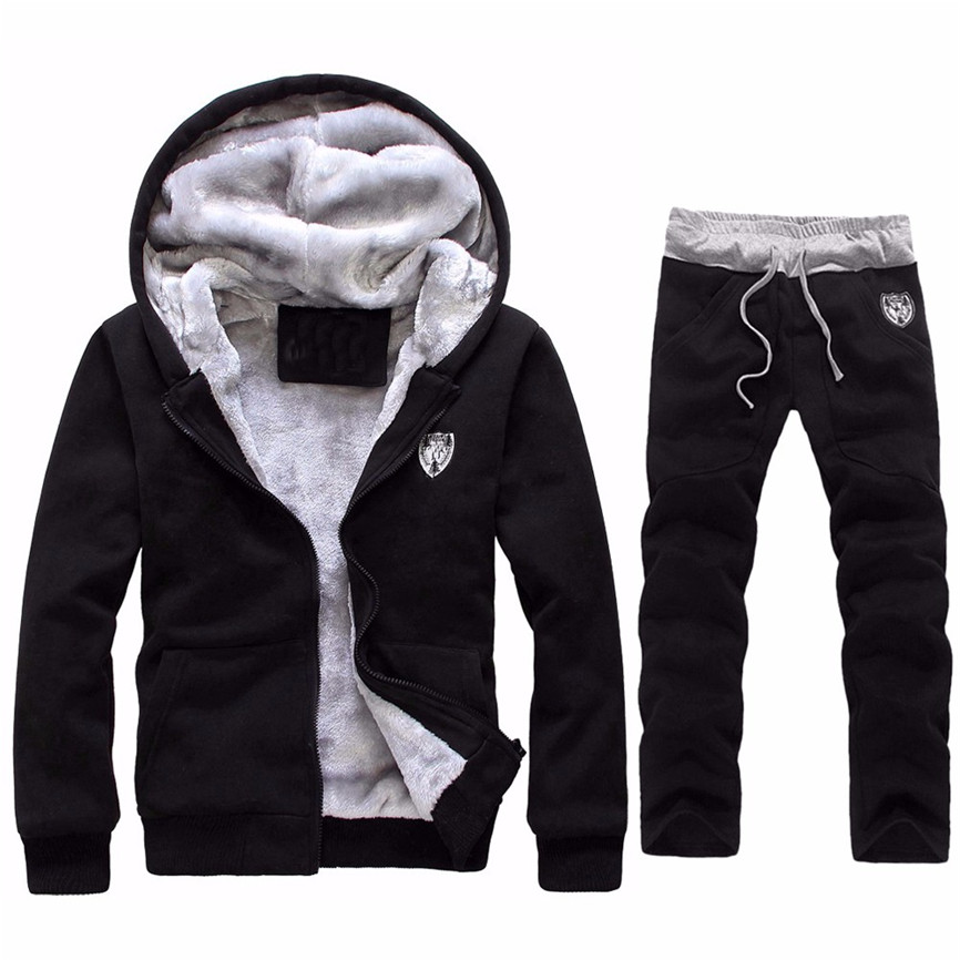 Winter Youth Korean Hooded Sports Sweater Set