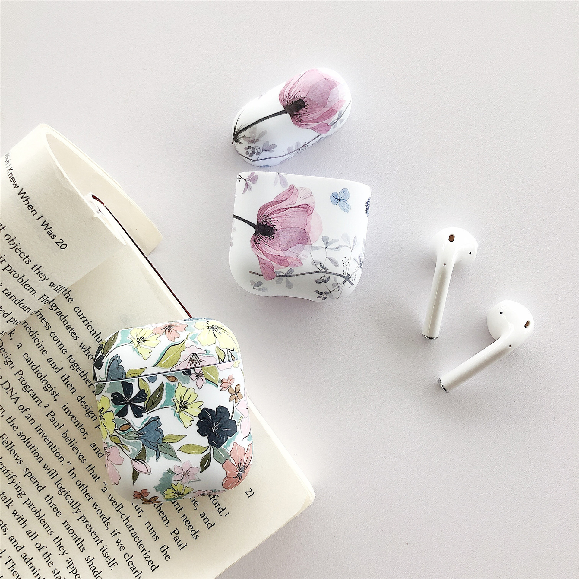 Compatible with Apple, Luminous flower headset case