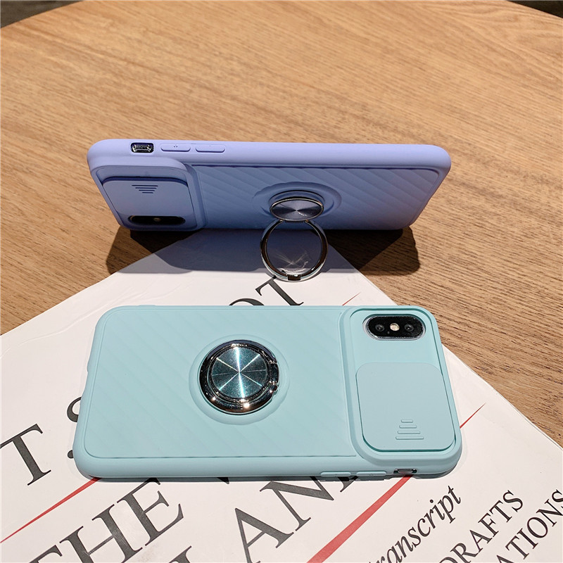 Sliding window lens phone case