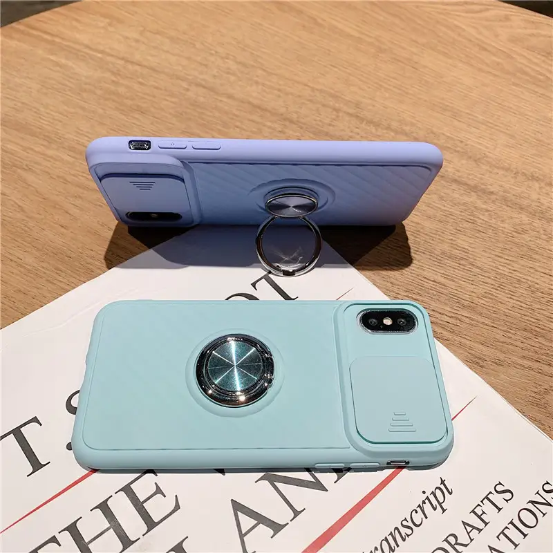 Sliding window lens phone case