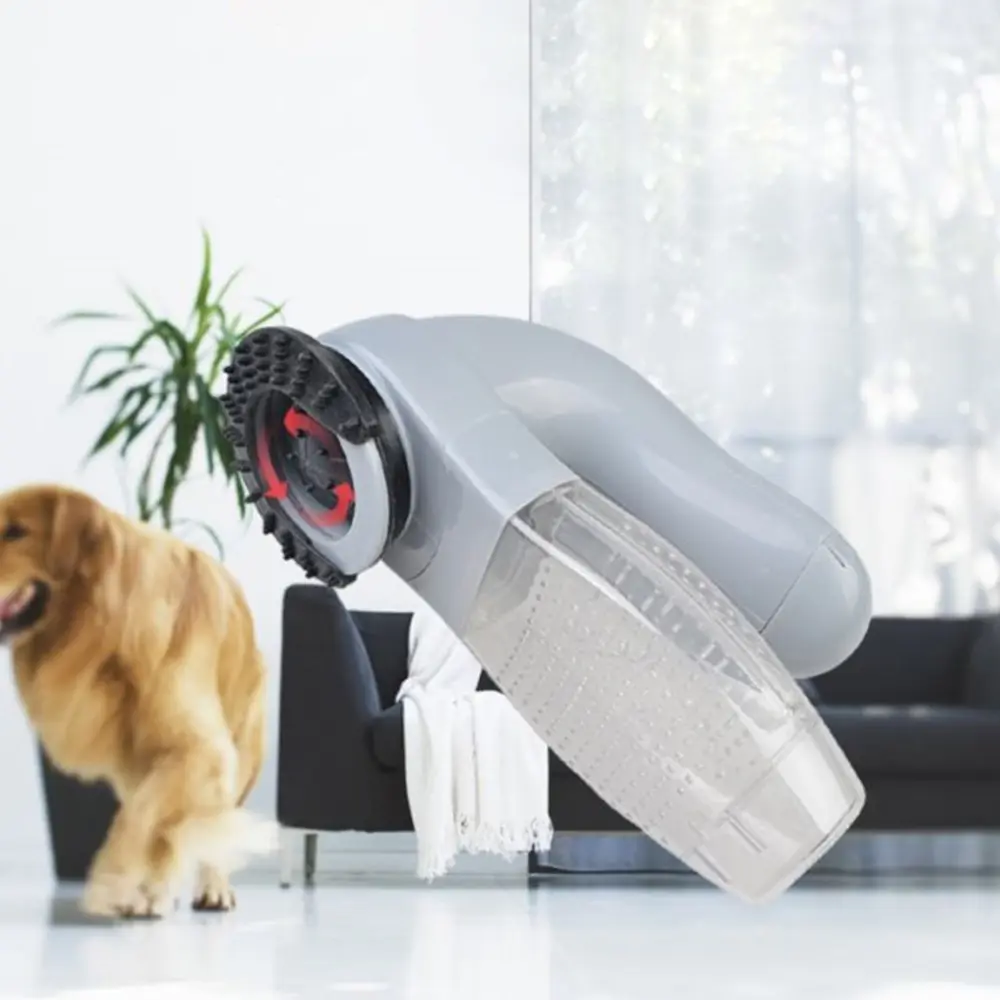 Electric Pet Hair Remover Device Cleaning Cat