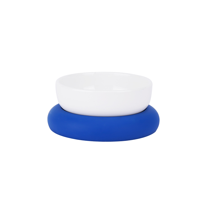 Protect the cervical spine dog bowl Blue White - Shop at LoveMi