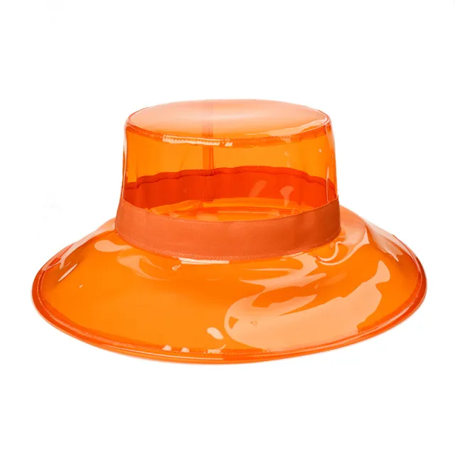Plastic visor fisherman hat Orange - Shop at LoveMi
