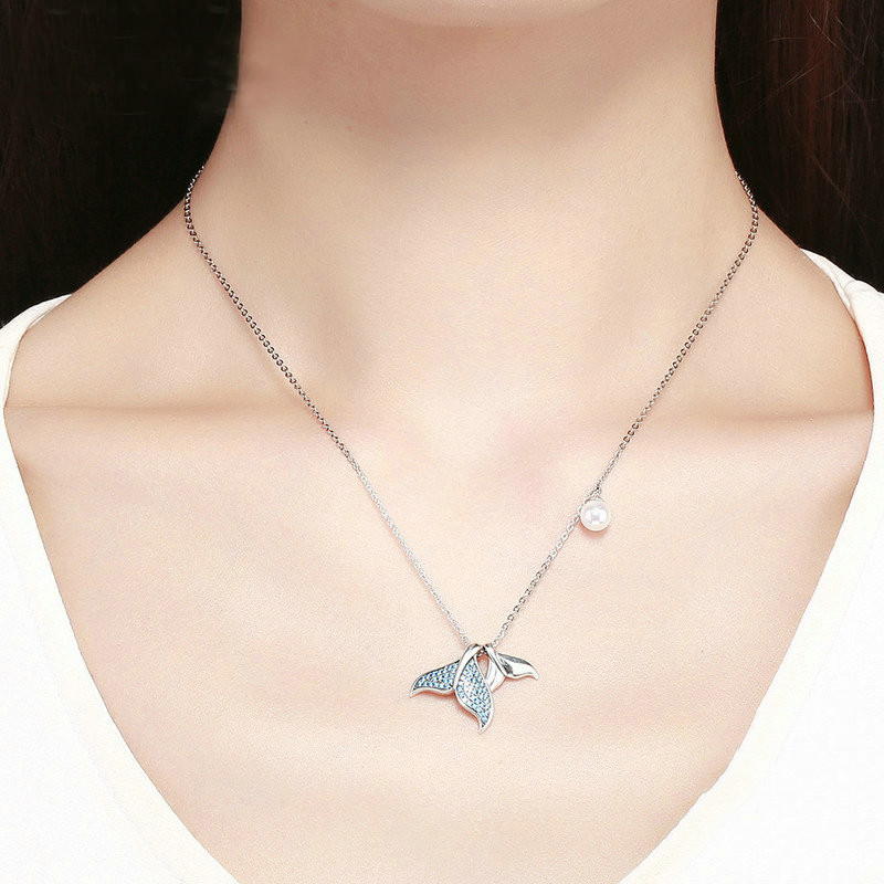 Three-piece fishtail ring necklace bracelet