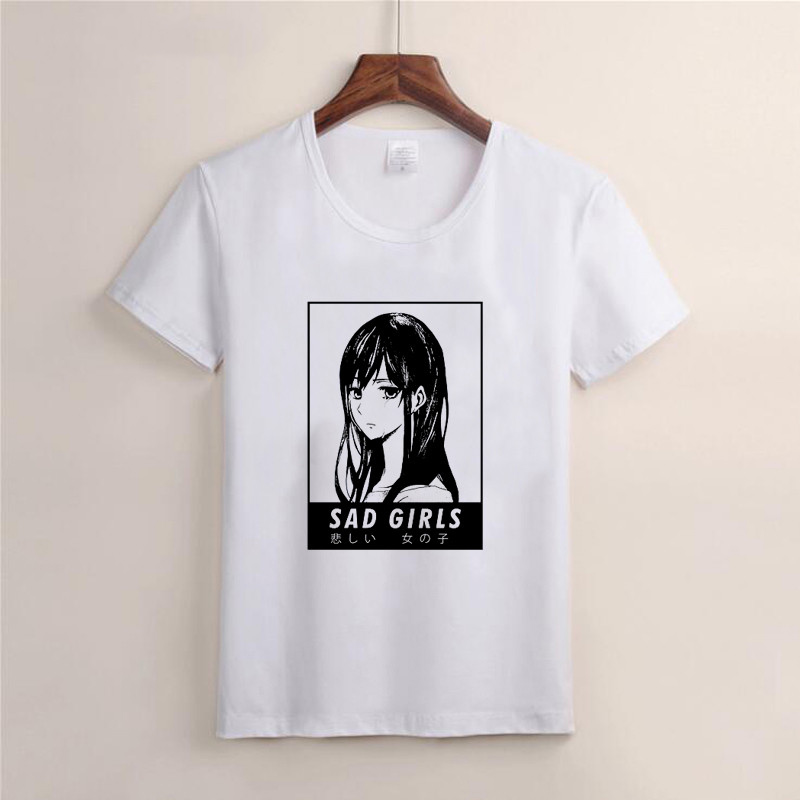 Printed round neck short sleeves