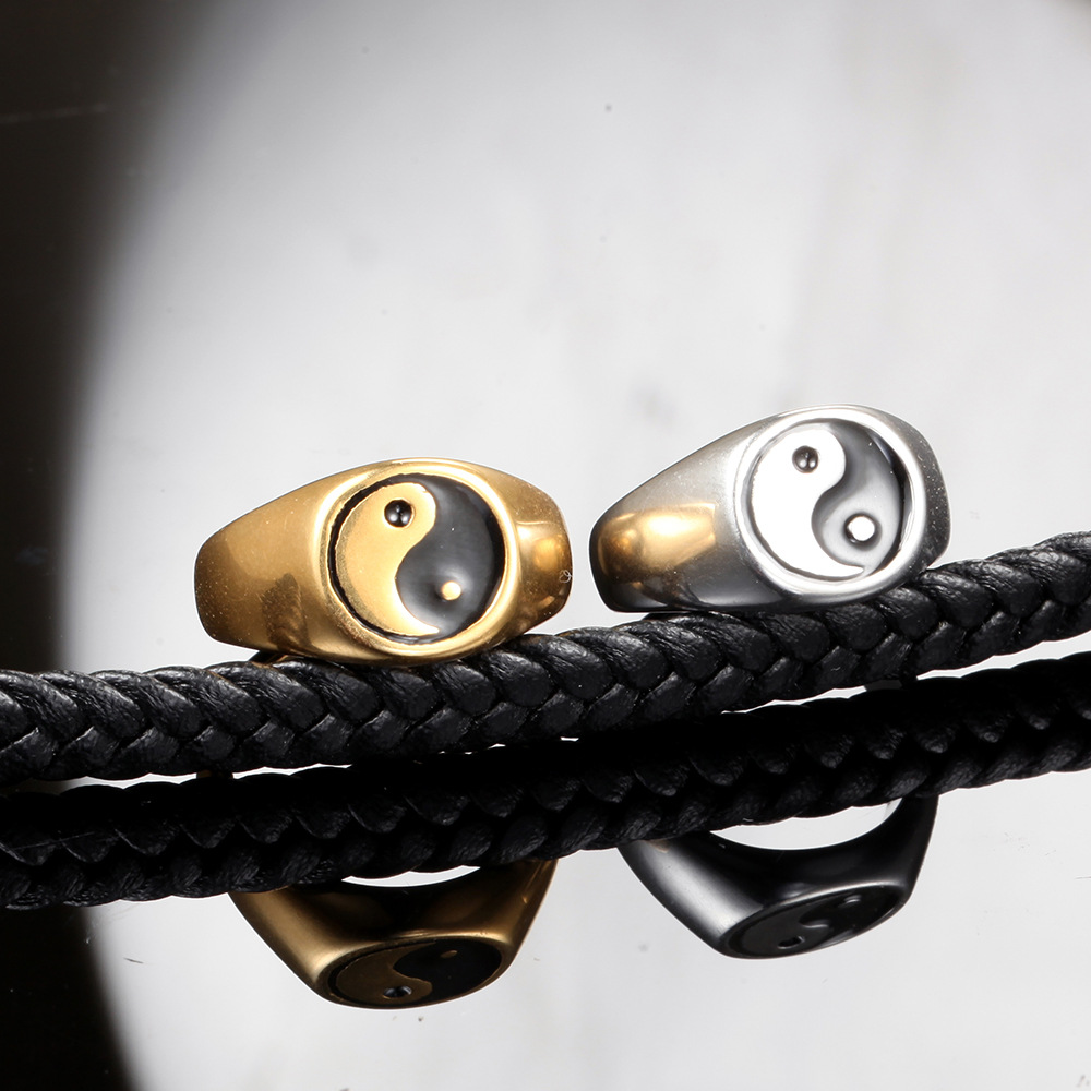 Men's stainless steel ring