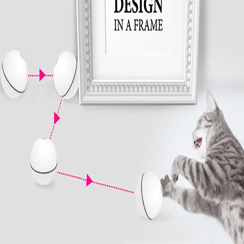LED Laser Electronic Rolling Pet Funny Cat Toy Ball – image 2